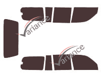 Lexus LX (2) 5-door (1998 - 2007) tinted film kit Lexus LX (2) 5-door (1998 - 2007) tinted film kit