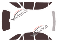 Tinted film kit Lexus RX (1) 5-door (1997 - 2003) Tinted film kit Lexus RX (1) 5-door (1997 - 2003)