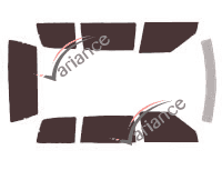 Mazda MPV (1) 4-door (1989 - 1995) tinted film kit Mazda MPV (1) 4-door (1989 - 1995) tinted film kit