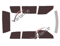 Mazda MPV (1) 5-door (1996 - 1999) tinted film kit Mazda MPV (1) 5-door (1996 - 1999) tinted film kit