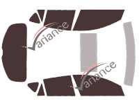 Mazda tinted film kit 3 (2) 5 doors (2009 - 2014) Mazda tinted film kit 3 (2) 5 doors (2009 - 2014)