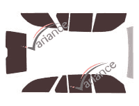 Tinted film kit Mercedes-Benz C-Class (1) Estate 5-door (1995 - 2000) Tinted film kit Mercedes-Benz C-Class (1) Estate 5-door (1995 - 2000)