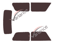 Kit de lámina tintada para Mini 3 puertas (1959 - 1988) Kit de lámina tintada para Mini 3 puertas (1959 - 1988)