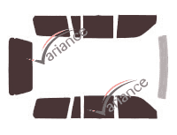 Mitsubishi Montero (1) Sport 5-door tinted film kit (1997 - 2008) Mitsubishi Montero (1) Sport 5-door tinted film kit (1997 - 2008)