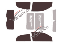 Tinted film kit Lancia Ypsilon (2) 3 doors (2003 - 2011) Tinted film kit Lancia Ypsilon (2) 3 doors (2003 - 2011)