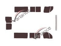 Tinted film kit Opel Movano (1) Medium 5-door (1997 - 2009) Tinted film kit Opel Movano (1) Medium 5-door (1997 - 2009)