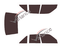 Seat Toledo (1) 5 porte (1991 - 1998) kit pellicola colorata Seat Toledo (1) 5 porte (1991 - 1998) kit pellicola colorata