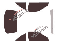 Kit de láminas tintadas Fiat Coupe (1) Coupe 2 puertas (1993 - 2000) Kit de láminas tintadas Fiat Coupe (1) Coupe 2 puertas (1993 - 2000)