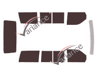 Kit film teinté Mercedes-Benz Vito / EQV (1) 4 portes (1996 - 2003) Kit film teinté Mercedes-Benz Vito / EQV (1) 4 portes (1996 - 2003)