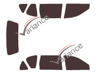 Toyota Ipsum 5-door tinted film kit (1995 - 2003)