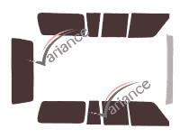 Kit film teinté Toyota Land Cruiser (5) 5 portes (1981 - 1989) Kit film teinté Toyota Land Cruiser (5) 5 portes (1981 - 1989)
