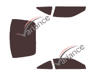 Toyota Paseo Coupe 2 door tinted film kit (1995 - 1999) Toyota Paseo Coupe 2 door tinted film kit (1995 - 1999)