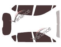 Tinted film kit Renault Scenic (3) Short 5 doors (2009 - 2016) Tinted film kit Renault Scenic (3) Short 5 doors (2009 - 2016)