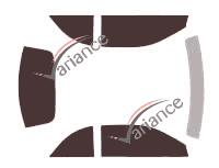 Toyota Solara (1) 2-door convertible (1998 - 2003) tinted film kit Toyota Solara (1) 2-door convertible (1998 - 2003) tinted film kit