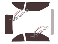 Chrysler Cirrus Cabriolet 2 puertas Tinted Film Kit (2007 - 2011)