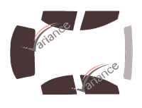 Kit film teinté Chrysler Concorde Berline 4 portes (1998 - 2005) Kit film teinté Chrysler Concorde Berline 4 portes (1998 - 2005)