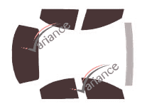 Chrysler LHS Sedan 4-door tinted film kit (1998 - 2001) Chrysler LHS Sedan 4-door tinted film kit (1998 - 2001)