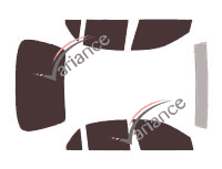 Buick Century Sedan 4 porte kit pellicola colorata (1996 - 2005) Buick Century Sedan 4 porte kit pellicola colorata (1996 - 2005)