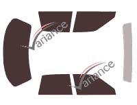 Buick Century Sedan 4 porte kit pellicola colorata (1990 - 1996) Buick Century Sedan 4 porte kit pellicola colorata (1990 - 1996)