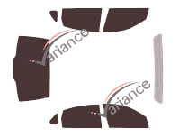 Buick LaCrosse tinted film kit (1) 4-door sedan (2004 - 2010) Buick LaCrosse tinted film kit (1) 4-door sedan (2004 - 2010)