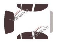 Kit de lámina tintada para Buick LeSabre (8) 4 puertas (2000 - 2005) Kit de lámina tintada para Buick LeSabre (8) 4 puertas (2000 - 2005)