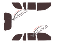 Kit de láminas tintadas para Buick Rainier 5 puertas (2003 - 2007) Kit de láminas tintadas para Buick Rainier 5 puertas (2003 - 2007)