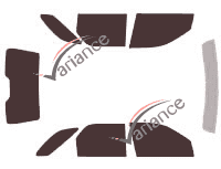 Kit film teinté Buick RendezVous 5 portes (2000 - 2007) Kit film teinté Buick RendezVous 5 portes (2000 - 2007)