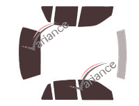 Buick Skylack 4-door sedan tinted film kit (1991 - 1998) Buick Skylack 4-door sedan tinted film kit (1991 - 1998)