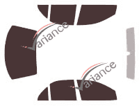 Cadillac Catera Limousine 4-Türer (1996 - 2002) Tönungsfolien-Kit Cadillac Catera Limousine 4-Türer (1996 - 2002) Tönungsfolien-Kit