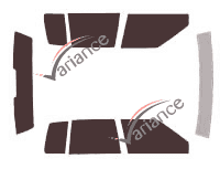 Tinted film kit Cadillac Deville (13) Sedan 4 doors (1989 - 1993) Tinted film kit Cadillac Deville (13) Sedan 4 doors (1989 - 1993)