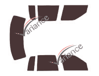 Tinted film kit Cadillac Deville (14) Sedan 4 doors (1994 - 1999) Tinted film kit Cadillac Deville (14) Sedan 4 doors (1994 - 1999)