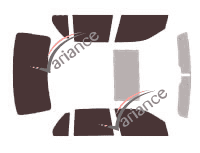 Tinted film kit Cadillac Deville (15) Sedan 4 doors (2000 - 2005) Tinted film kit Cadillac Deville (15) Sedan 4 doors (2000 - 2005)