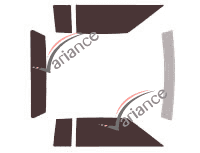 Cadillac Eldorado (9) Biarritz 2-door Coupe (1979 - 1985) tinted film kit Cadillac Eldorado (9) Biarritz 2-door Coupe (1979 - 1985) tinted film kit