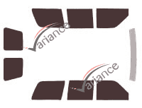 Cadillac Escalade (1) 2 Door Rear 5 Door Tinted Film Kit (1998 - 2001) Cadillac Escalade (1) 2 Door Rear 5 Door Tinted Film Kit (1998 - 2001)