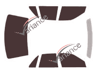 Cadillac Seville (5) 4-door sedan (1998 - 2004) tinted film kit Cadillac Seville (5) 4-door sedan (1998 - 2004) tinted film kit