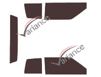 Cadillac Fleetwood (1) 2-door Coupe (1990 - 1994) tinted film kit Cadillac Fleetwood (1) 2-door Coupe (1990 - 1994) tinted film kit