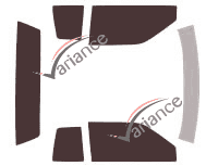 Cadillac Eldorado (10) 2-door Coupe (1986 - 1991) tinted film kit Cadillac Eldorado (10) 2-door Coupe (1986 - 1991) tinted film kit