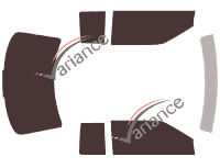 Cadillac Eldorado (11) 2-door Coupe (1992 - 2002) tinted film kit Cadillac Eldorado (11) 2-door Coupe (1992 - 2002) tinted film kit