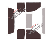 Chevrolet 1500-2500-3500 (6) Extended Cab Pick-up 2-door (2007 - 2014) tinted film kit Chevrolet 1500-2500-3500 (6) Extended Cab Pick-up 2-door (2007 - 2014) tinted film kit