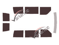 Kit film teinté Chevrolet Astro Van Court 5 portes (1985 - 2005) Kit film teinté Chevrolet Astro Van Court 5 portes (1985 - 2005)