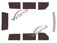 Kit film teinté Chevrolet Astro Van Long 5 portes (1985 - 2005) Kit film teinté Chevrolet Astro Van Long 5 portes (1985 - 2005)