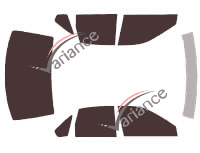 Chevrolet Caprice (4) 4-door sedan (1995 - 1996) tinted film kit Chevrolet Caprice (4) 4-door sedan (1995 - 1996) tinted film kit