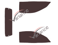 Chevrolet Corvette (5) C5 Cabriolet 2 door (1997 - 2004) tinted film kit Chevrolet Corvette (5) C5 Cabriolet 2 door (1997 - 2004) tinted film kit