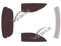 Tinted film kit Chevrolet Corvette (5) C5 Coupe 2 portes (1999 - 2004) Tinted film kit Chevrolet Corvette (5) C5 Coupe 2 portes (1999 - 2004)