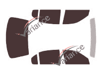 Chevrolet Malibu (5) 4-door sedan (1997 - 2005) tinted film kit Chevrolet Malibu (5) 4-door sedan (1997 - 2005) tinted film kit