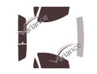 Chevrolet Montana Sport Pick-up 2-door tinted film kit (1999 - 2008) Chevrolet Montana Sport Pick-up 2-door tinted film kit (1999 - 2008)