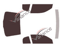 Tinted film kit Chevrolet Monte-Carlo (5) 2-door coupe (1994 - 1999) Tinted film kit Chevrolet Monte-Carlo (5) 2-door coupe (1994 - 1999)