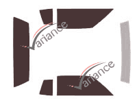 Tinted film kit Chevrolet Monte-Carlo (4) 2-door coupe (1981 - 1988) Tinted film kit Chevrolet Monte-Carlo (4) 2-door coupe (1981 - 1988)