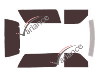 Chevrolet S-10 Blazer (1) 3 porte (1983 - 1994) kit pellicola colorata