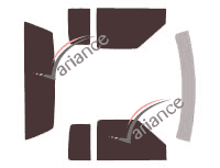 Chevrolet S-10 (2) Extended Cab Pick-up 2-door (1994 - 2004) tinted film kit Chevrolet S-10 (2) Extended Cab Pick-up 2-door (1994 - 2004) tinted film kit